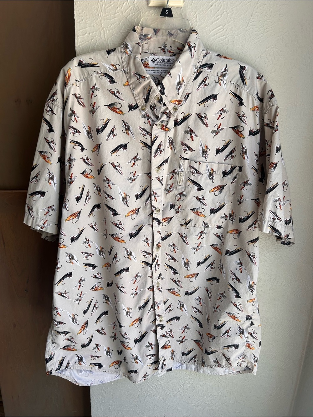 Vintage Columbia fly fishing shirt Size XL